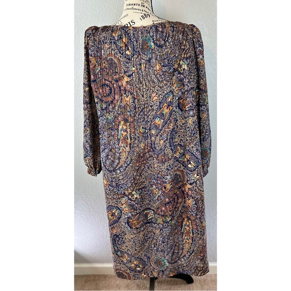 Vintage 70's California Girl Clothing Brand Boho Paisley Print Dress - Picture 3 of 4